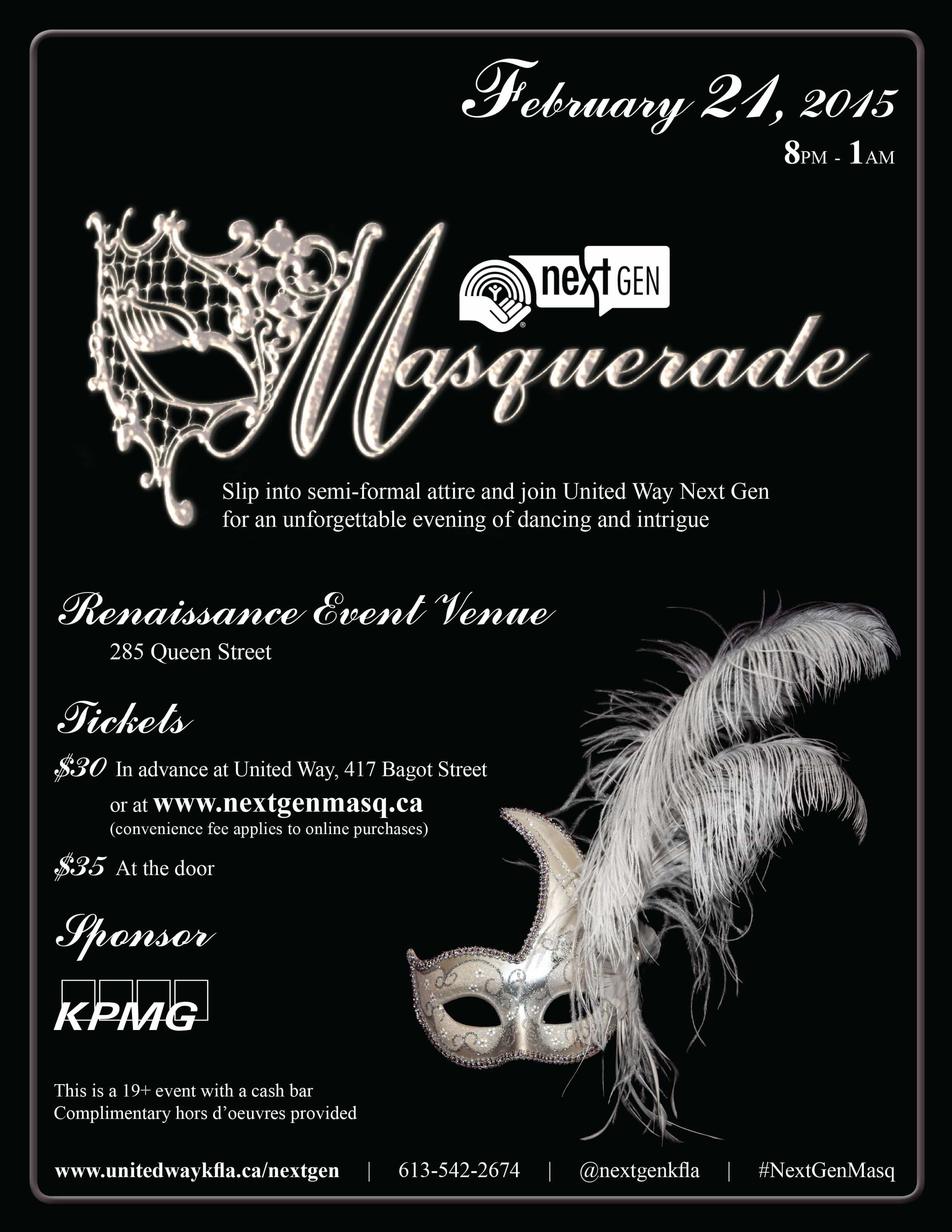 Tickets are on sale for the third annual Next Gen Masquerade - United ...